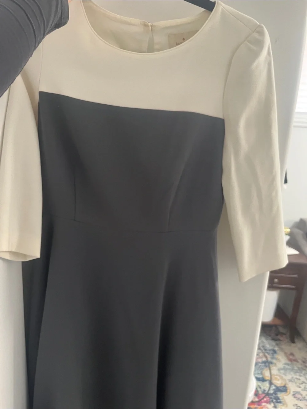 kate spade White Top with Gold Logo Tag